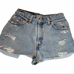 High Waisted Levis Vintage Cheeky Shorts